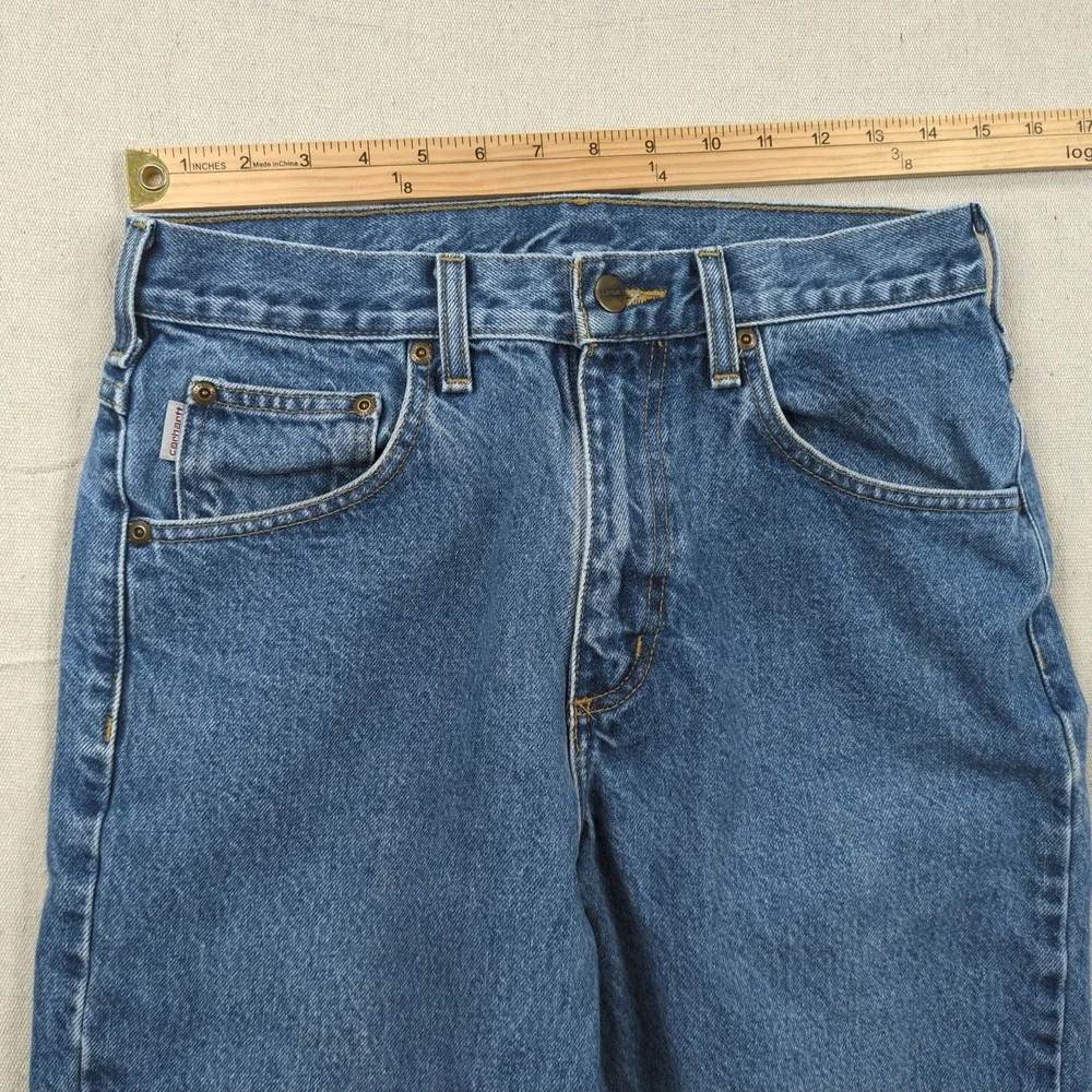 Carhartt‎ Jeans Mens 30x33 Blue Traditional Fit Utility Workwear Casual